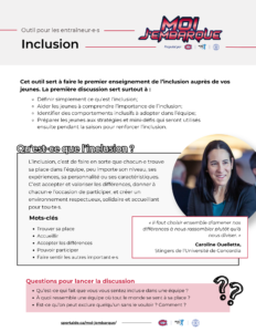 Inclusion des entraîneur·e·s