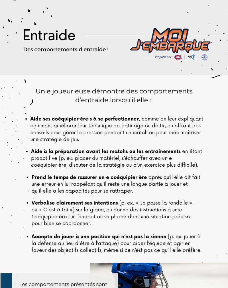 Entraide des entraîneur·e·s