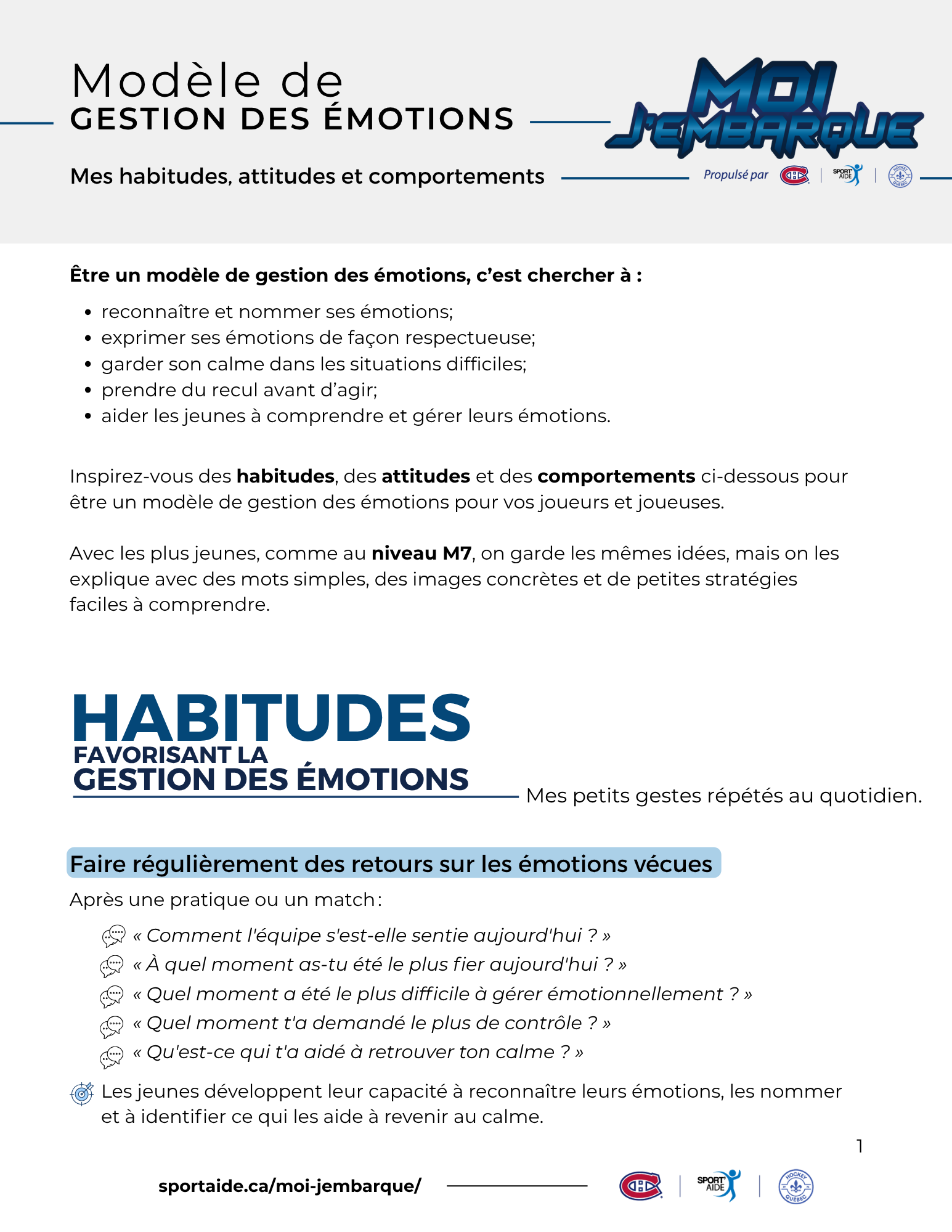 Gestion des entraîneur·e·s