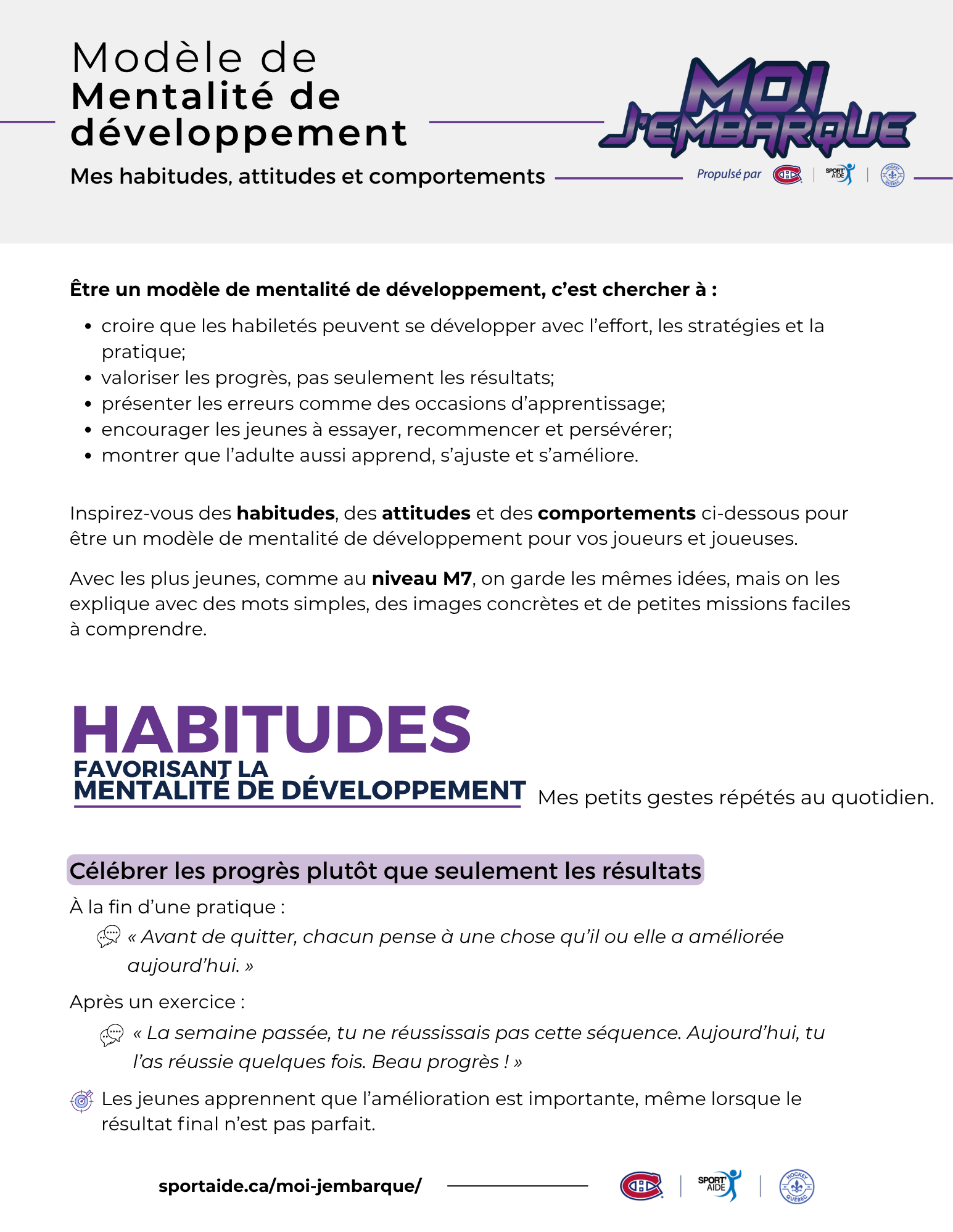 Mentalité des entraîneur·e·s